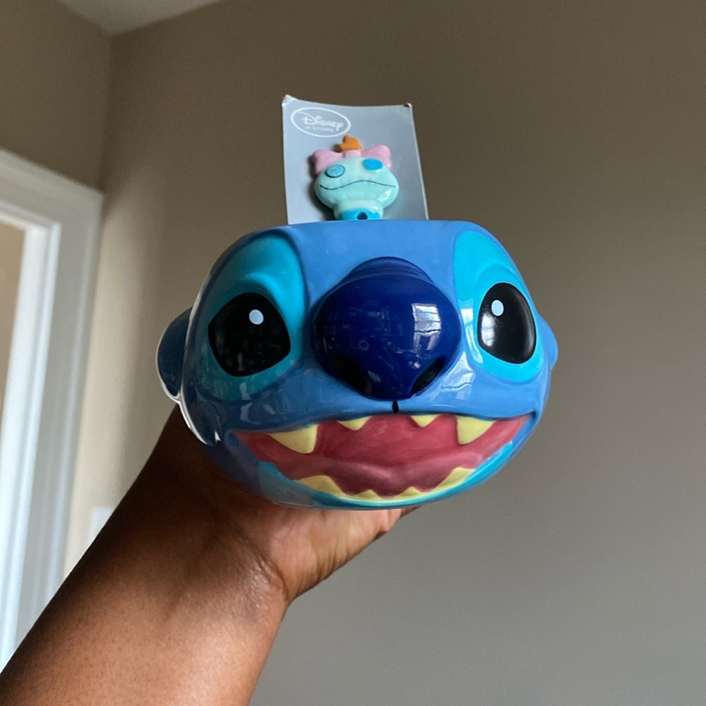 Disney Stitch Mug with Spoon